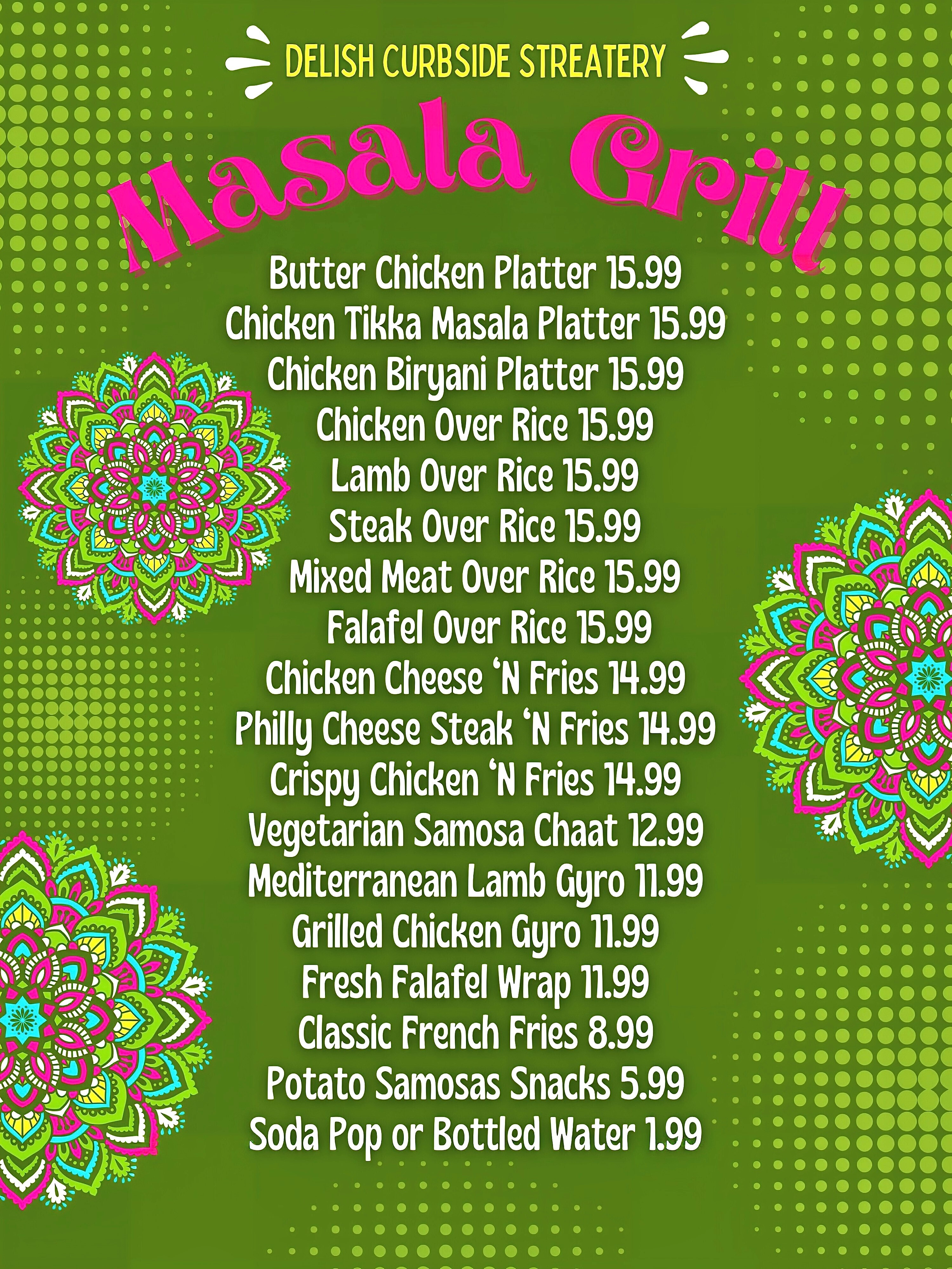 masalagrill menu